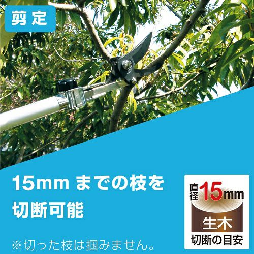 伸縮式高枝鋏ズームチョキチルトR剪定タイプショート 2.0180ZTR-2.0-3D
