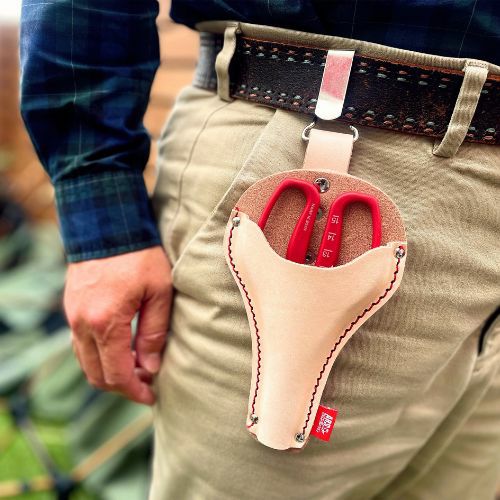 ぶどう摘粒鋏専用革ケースKC-321