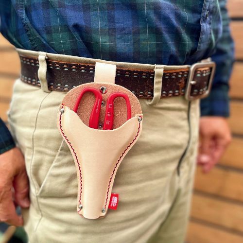 ぶどう摘粒鋏専用革ケースKC-321