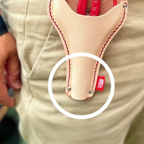 ぶどう摘粒鋏専用革ケースKC-321